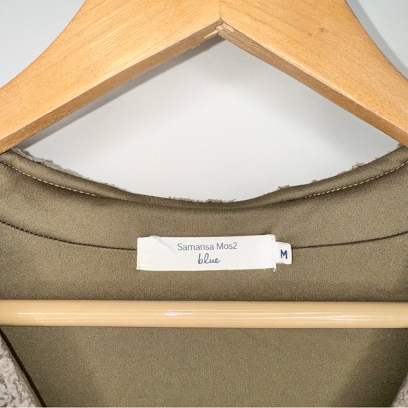 SAMANSA MOS2 BLUE JACKET OUTERWEAR LONGSLEEVE OLIVE GREEN SIZE MEDIUM COVER UP - Picture 3 of 8